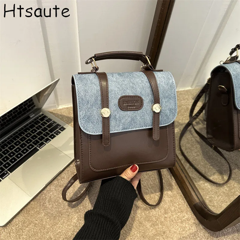 New Hot Women’s Backpack Designer High Quality PU Leather Simple Fashion Backpack Large Capacity Antitheft Shoulder Bags