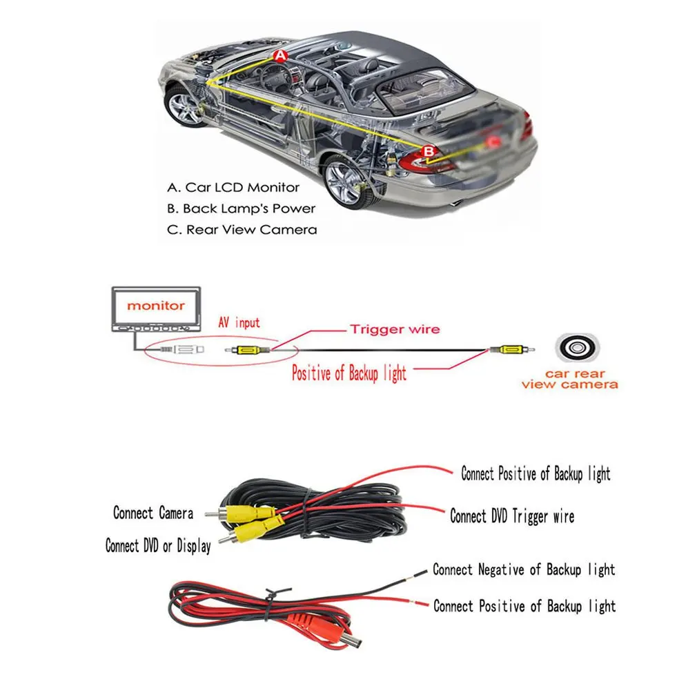 Hot Waterproof Car Reverse View For VW Infrared VehicleRear View Camera Special for RV For Mercedes Benz Viano Sprinter Vito