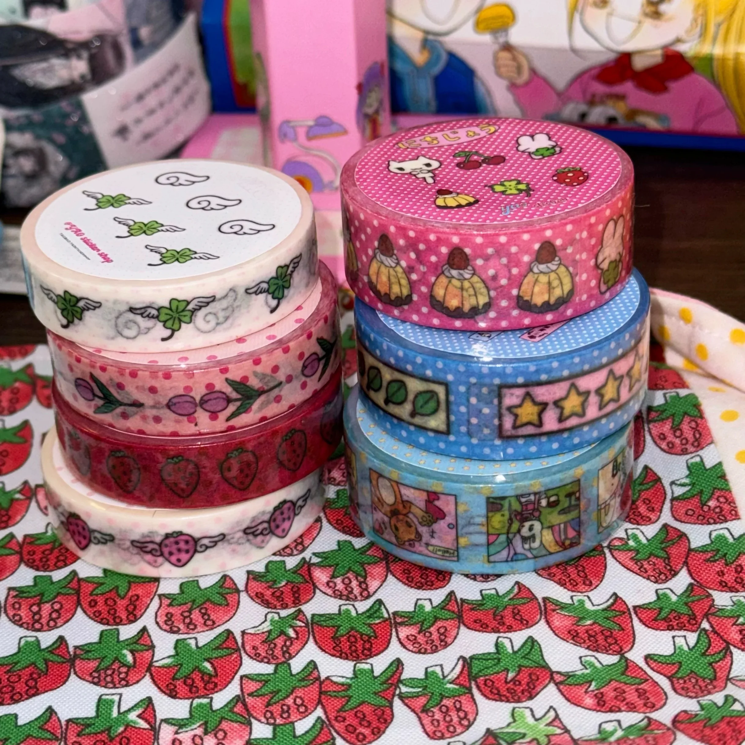 

Милая декоративная липкая лента Happy Time с героями мультфильмов