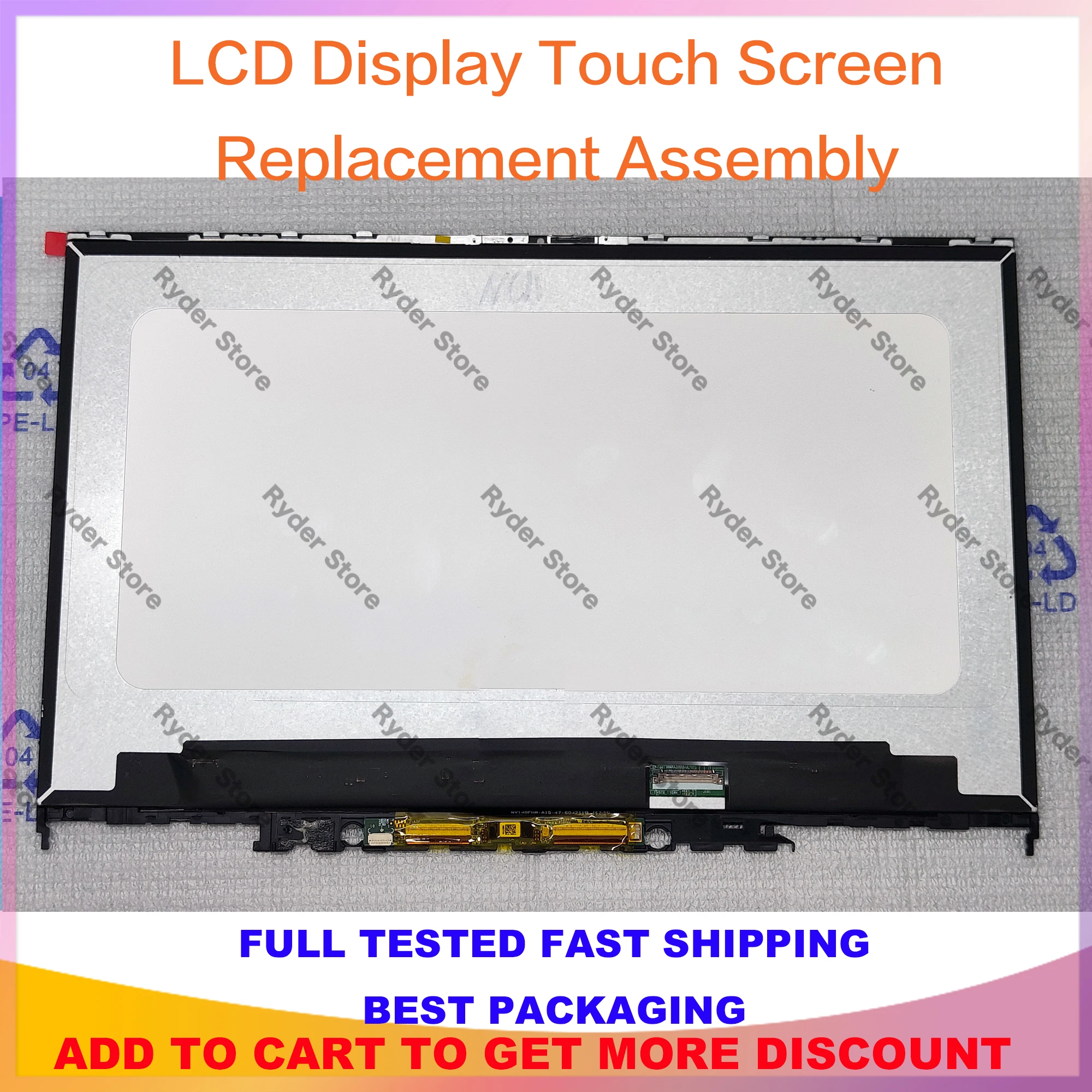 

Для Dell Inspiron 5410 7415 2-в-1 P147G P147G001 P147G002 14 "IPS ЖК-дисплей с сенсорным экраном и дигитайзером в сборе FHD 30 контактов