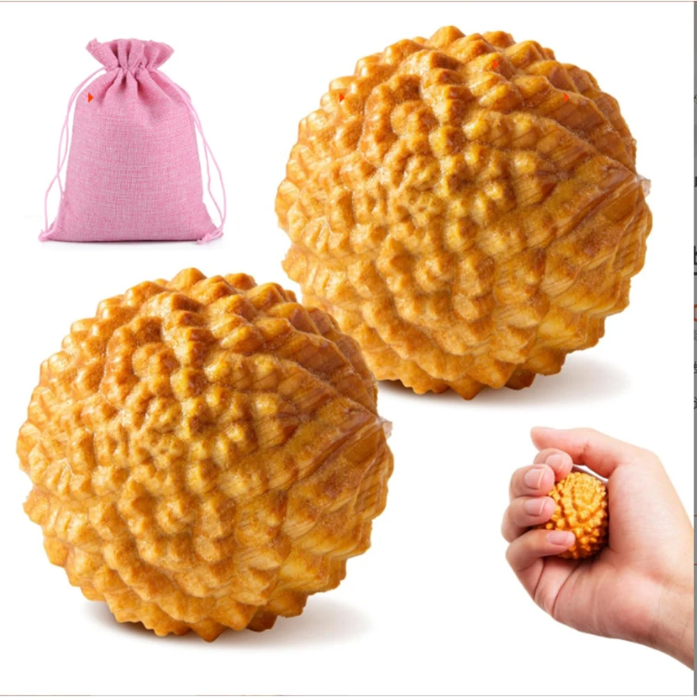 A75K Wooden Massage Ball - 2pcs Acupressure Ball for Natural Labor and Delivery Essentials, Birthing Comb, Stress Relief