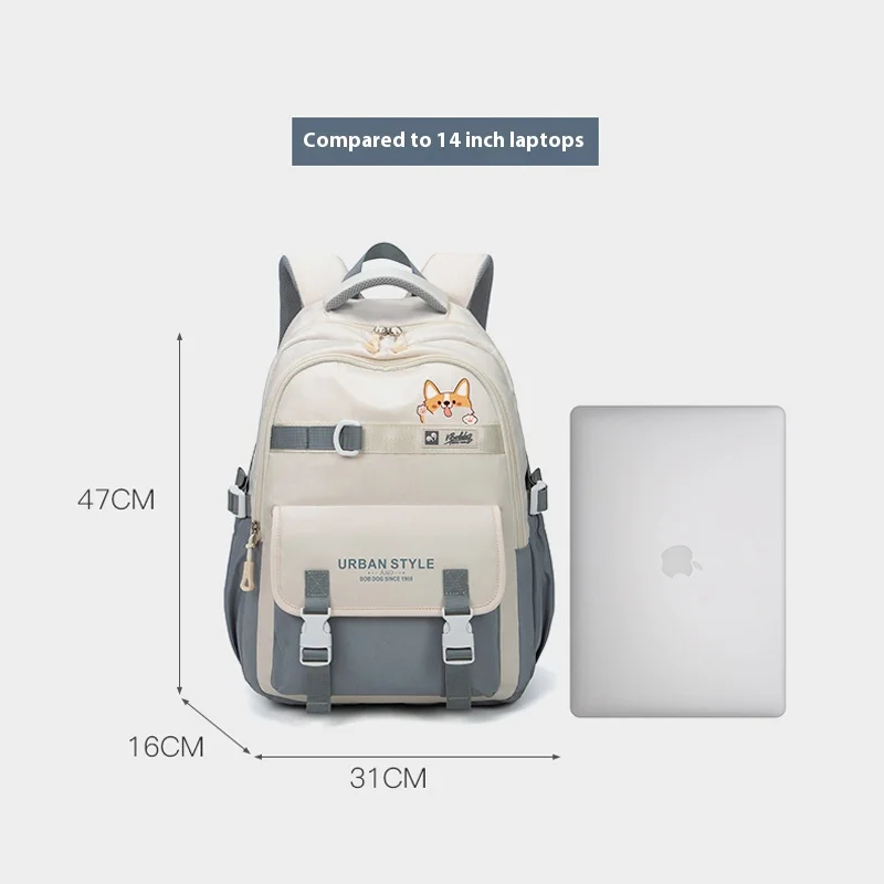 Student backpack for junior high school students and high school girls lightweight large capacity backpack for boys simple fashi