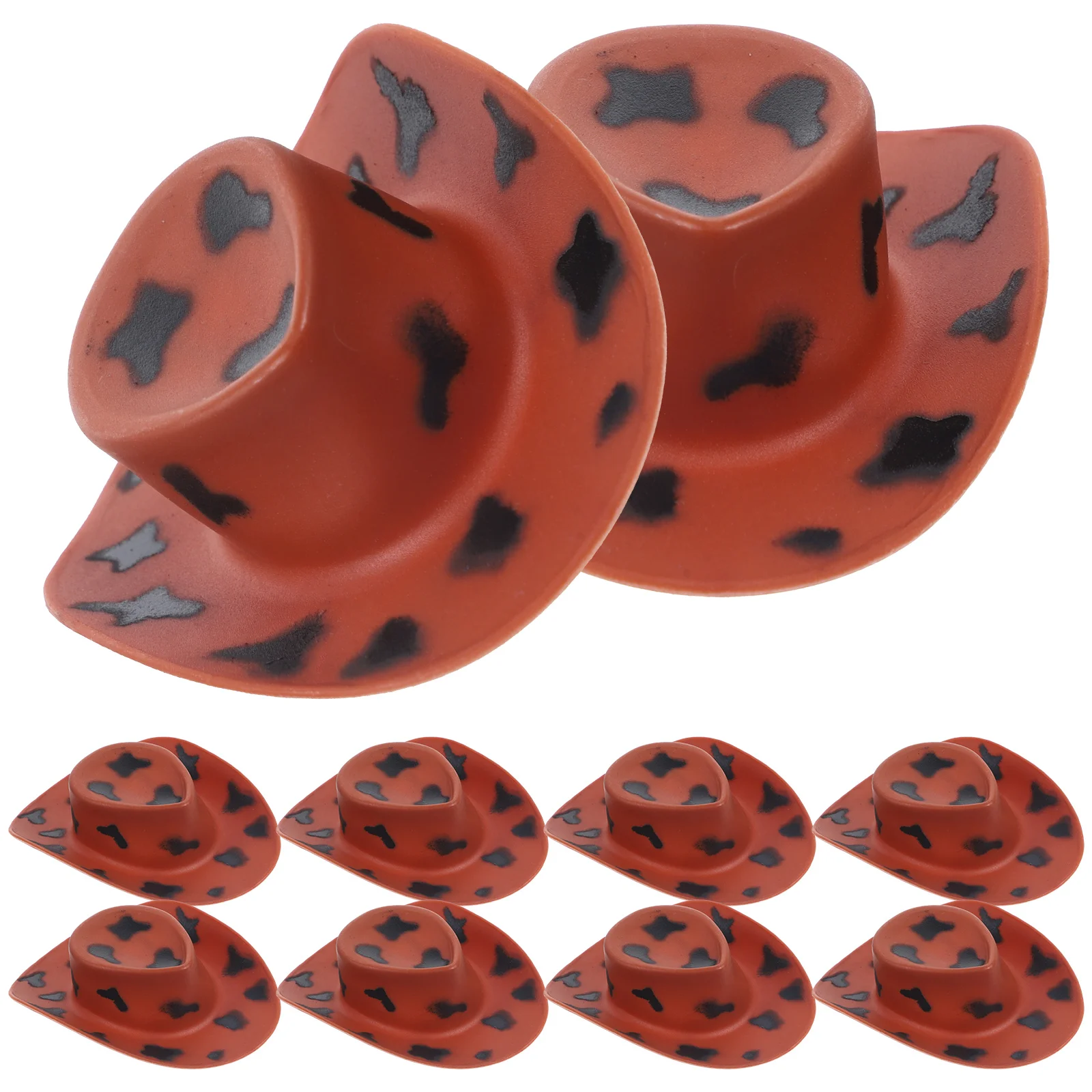 

10 Pcs Hat for Mini Tiny Little Hats Cake Accessory Decor DIY Crafts Cowboy