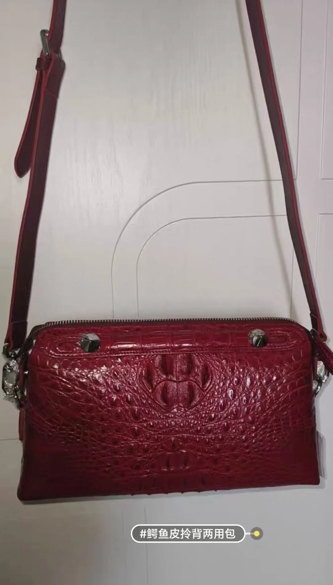 2026 New Crocodile Leather Lady's Shoulder Bag Fashion Genuine Leather Women Crossbody Bag 45
