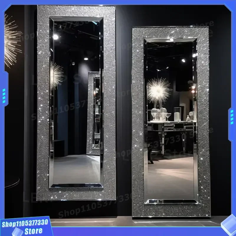 Luxury LED Bathroom Mirror Wall Mounted Large Crystal Lamp for Salon Home Bedroom Makeup Vanity Full Size Wholesale Decor