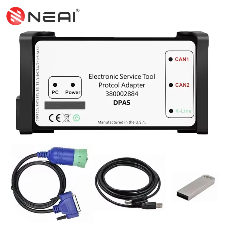 NEAI V8.6 DPA5 Diagnostic Tool Kit For CNH DPA5 Heavy Duty Truck OBD2 Code Reader EST Engineering Level Electronic Service Tool