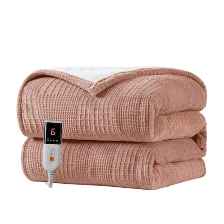 

Heated Blanket Electric Blanket 50''X60''-Heating Blanket with 6 Heat Settings-2-10 Hours Auto Off, ETL Certified, Machine Wash