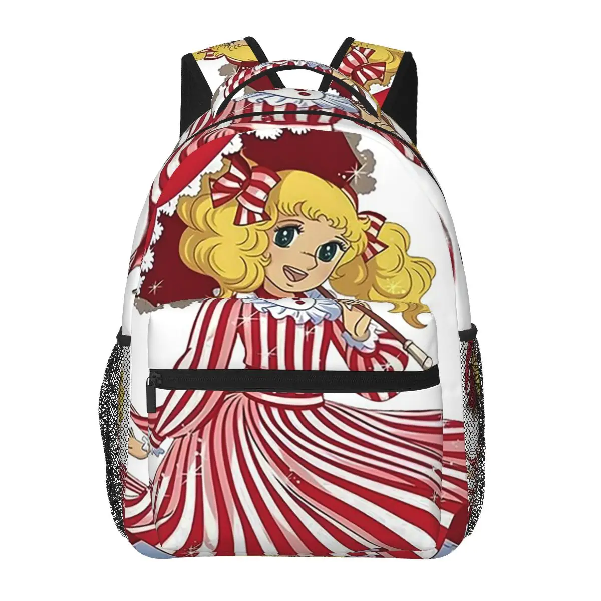 

Cartoon Candy Candy Anime Student Backpack School Bag Hiking Travel Daypack for Boys Girls Fashion Bookbag Shoulder Bags