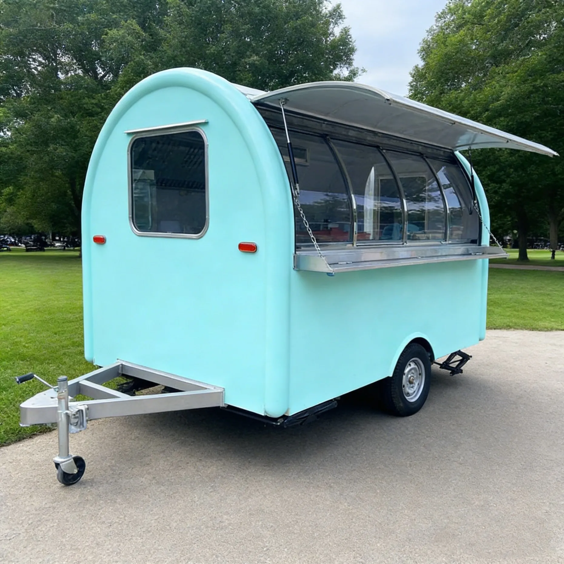 

Mobile Food Truck Food Cart USA Approved Customized Food Trailer with Full Kitchen Equipments