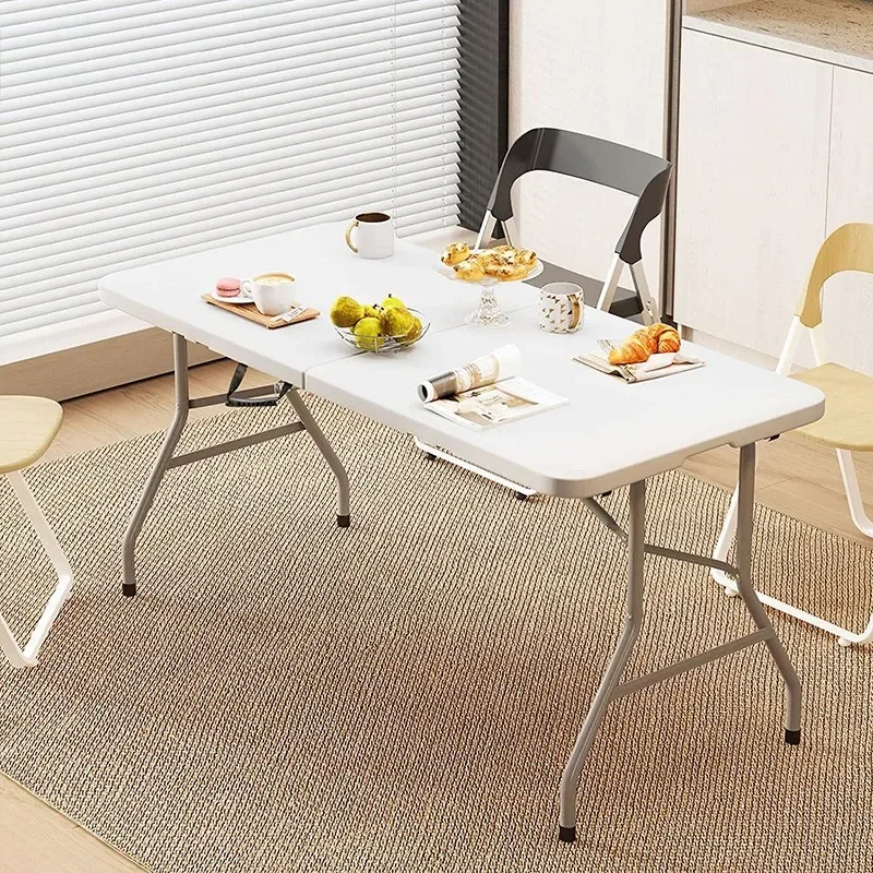 Plastic long  outdoor stall high load-bearing folding  night market stall  storage portable dining table