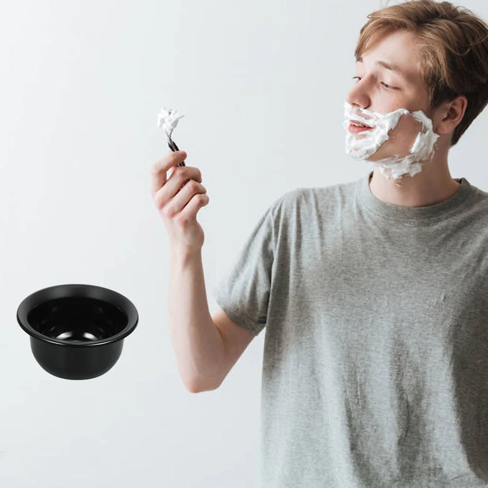 Ciotole per pennelli da barba Ciotola per sapone Ciotola per crema da barba in plastica infrangibile Schiuma ricca Appassionati di rasatura bagnata