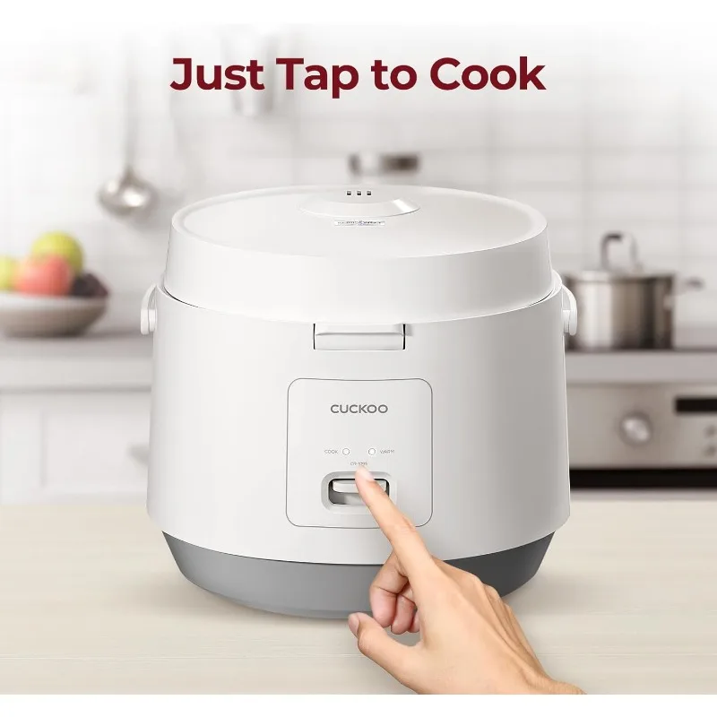10 cups (uncooked) / 20 cups (cooked) Basic Rice Cooker and Warmer with Non-stick Inner Pot, Push Button Switch