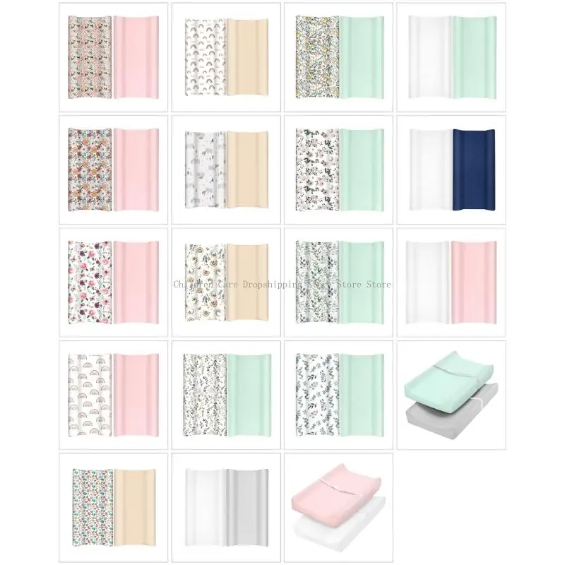 قطعتان من ملاءة سرير الأطفال المريحة، غطاء سرير قابل للتنفس