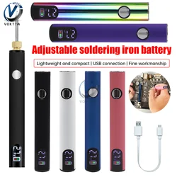 Portable 510 Thread Battery Pen USB Soldering Iron Kit Adjustable Voltage Battery Cart Pen Solder Iron Repair for DIY Projects