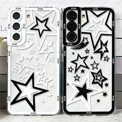 Case For Samsung Galaxy S25 S24 S20 S21 FE S22 Plus S23 Ultra A54 5G Soft Cover Star Art