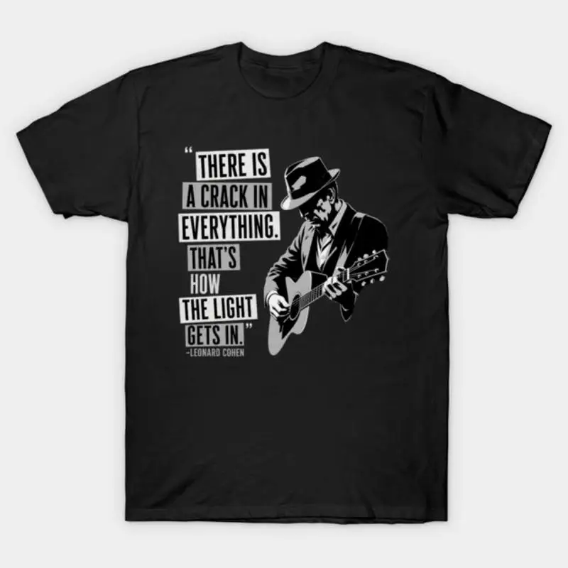 Leonard Cohen There Is A Crack In Everything Romantic Sunset T-Shirt