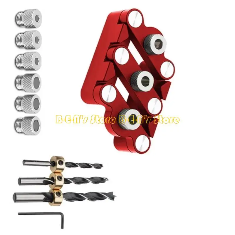 Y1AD Precise Centering Alignment SelfCentering Dowel Gauge For Woodworking Projects