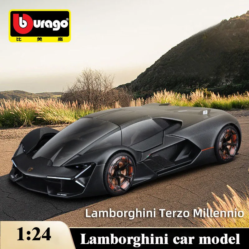 Bburago 1:24 Lamborghini Reventon Terzomillennio Huracan Car Diecast Model Collection Ornament Gifts Simulated Supercar Kids Toy