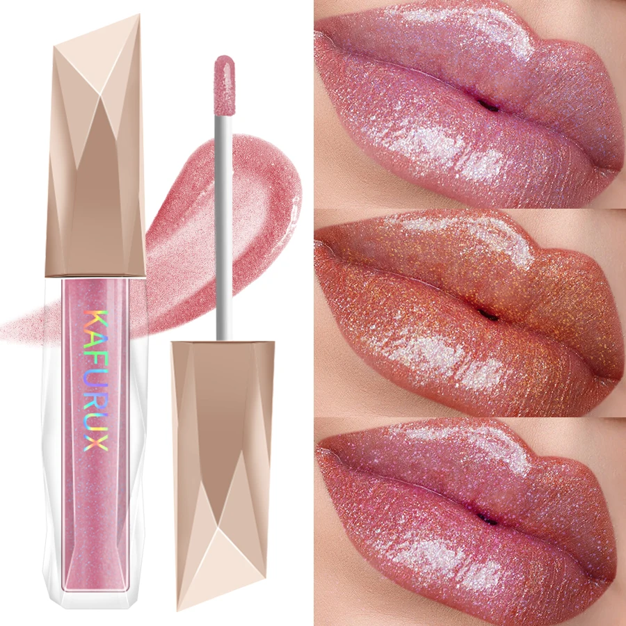 1PC Shimmer Lip Gloss For Fuller Lip Effect, Moisturizing Lip Care  Lip Essence Long Lasting Lip Glaze Sexy Lips Makeup Pink Red