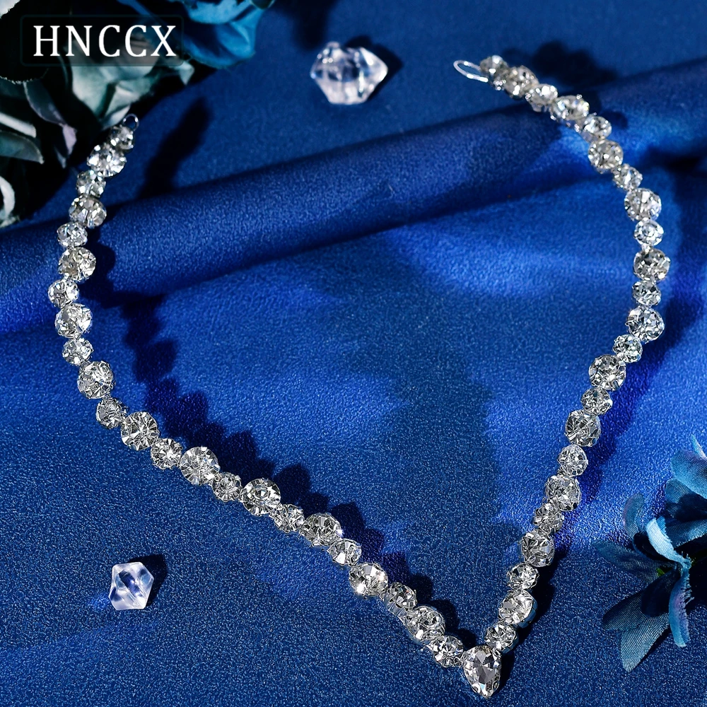 HNCCX Fashion Rhinestone Bridal Forehead Headpiece Jewelry for Women Indian Wedding Headdress Girl Star Decoration Gift CP828