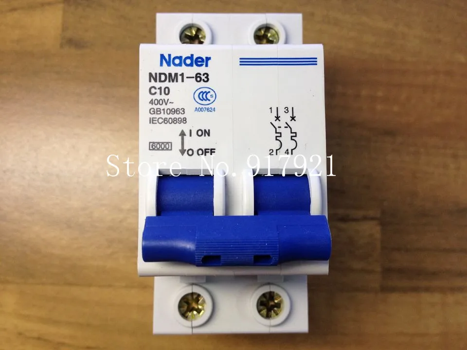 [ZOB] Nader letter NDM1-63 C10 genuine new miniature circuit breaker 2P10A air switch  --10pcs/lot