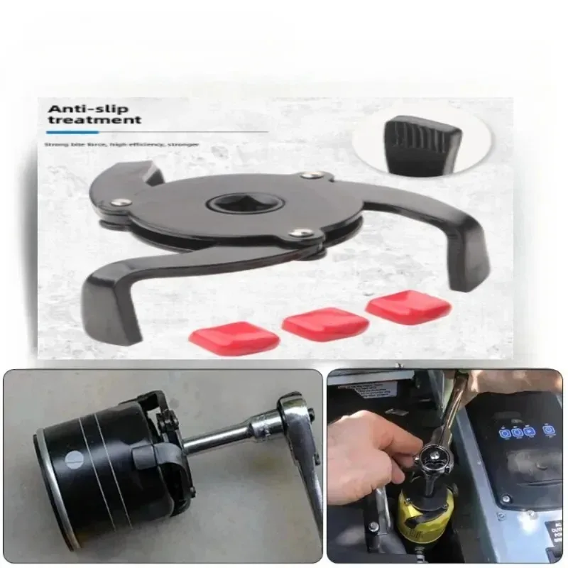 Universeel voor Vinger Verstelbare Oliefilter Verwijdering Wrench Tool 3/8 "Automobiel 60mm Tot 95mm 2.4" tot 3.7" Auto-onderdelen Hoge Kwaliteit