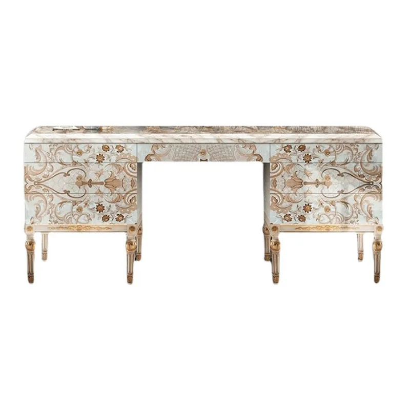 

Furniture Dresser European Shell Parquet Makeup Table Makeup Mirror Stool Furniture