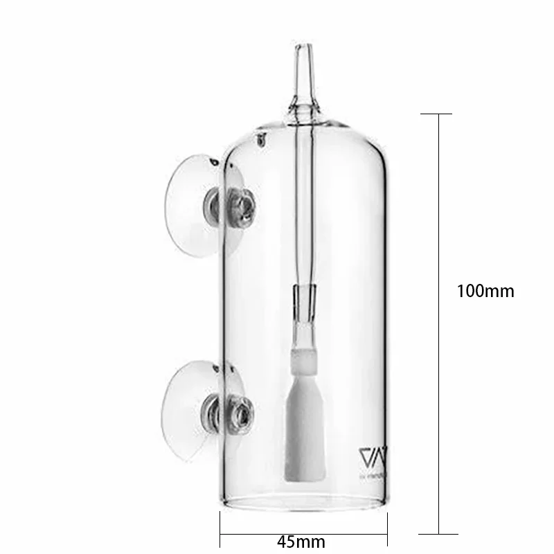 VIV Do Device Aquarium Cylinder Crystal Glass Dissolved Oxygen Water Bubble Splash Air Stone Cylinder Dissolved Fish Plants