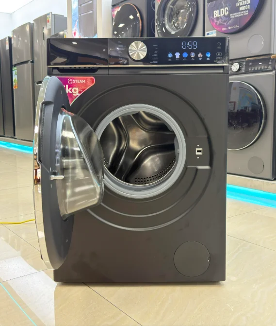 15kg Front Load Washer Dryer Combo, Inverter All-in-One Fully Auto Washing Machine for Home Hotel