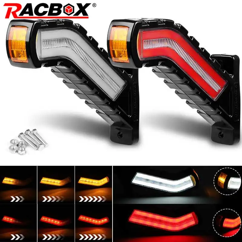 

LED Side Marker Lights Trailer Side Lamp Flowing Turn Signal Lamp For Car Truck Tractor SUV Bus Boat Lorry Pickup Van RV 12V 24V