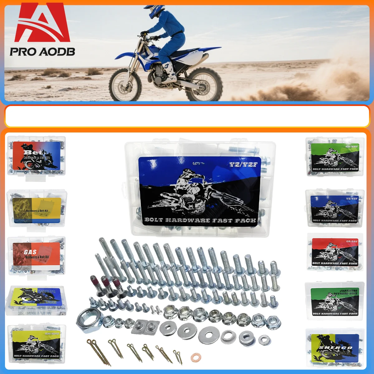 Motocross screw Hardware Bolt Full Plastics Fastener Kit For Yamaha YZ WR 65 85 125 250 For KTM SX XC XCF SXF EXC EXCF 2003-2024