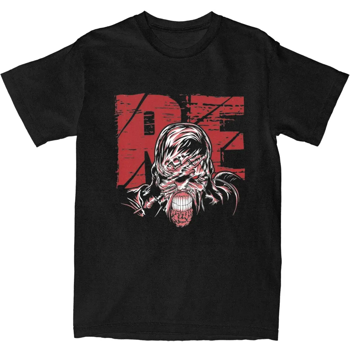 

Мужские футболки Residented Eviled RE3 Bosses, футболки из 100 хлопка, летняя футболка с короткими рукавами Y2K, футболка в стиле Харадзюку с круглым вырезом