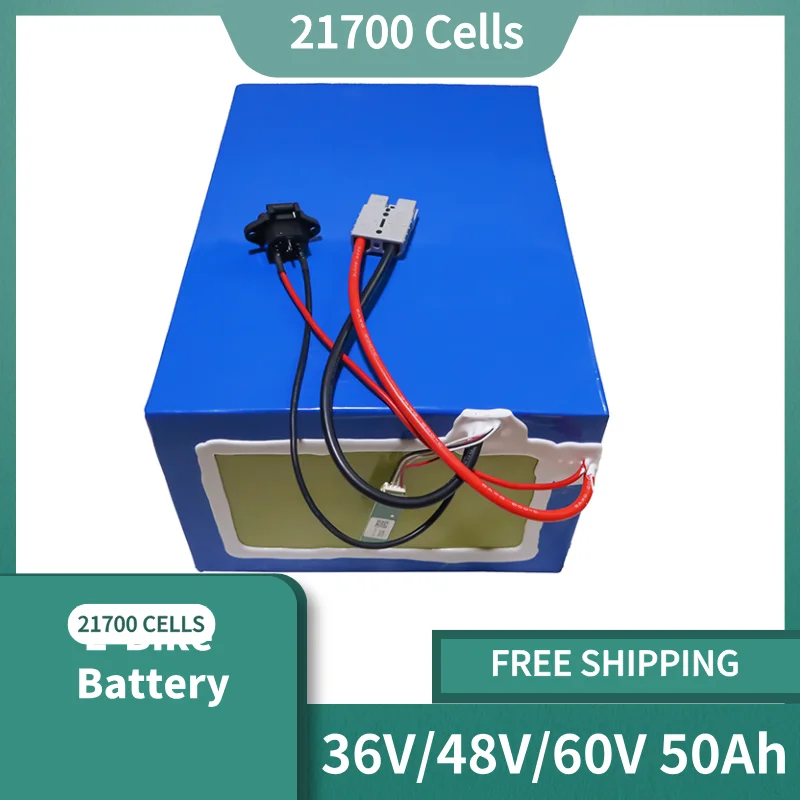 

Original 36V 48V 60V 50Ah 21700 Lithium electric bicycle Battery Pack For 42V 54.6V 67.2V batteries Charger