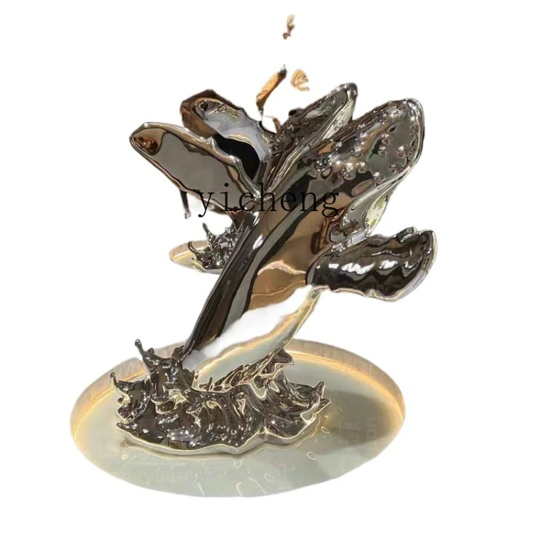 

ZC dolphin floor-to-ceiling ornament abstract whale sales office lobby hotel e-sports artwork