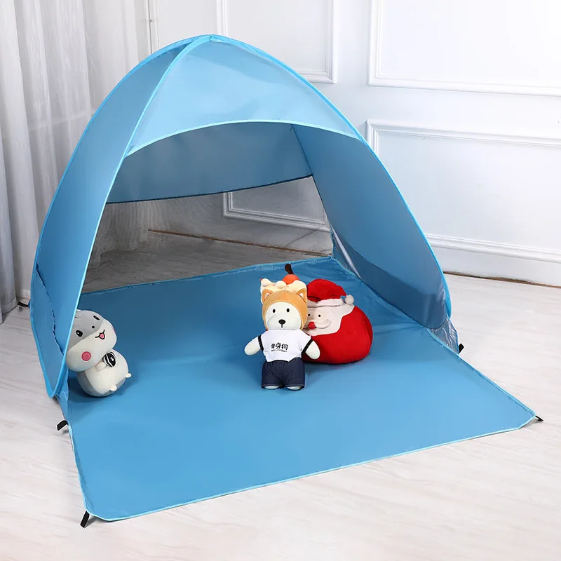 

Foldable Kids Play Tent Outdoors Non-SET Camping Beach Tent Polyester Sun Shelter Canopy