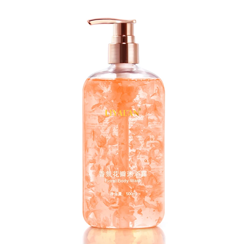 500ml Floral Body Wash Gentle Clean Soften Nourish Skin Hydrating Lasting Fragrance Shower Gel Jasmine Petal Bubble Shower Gel