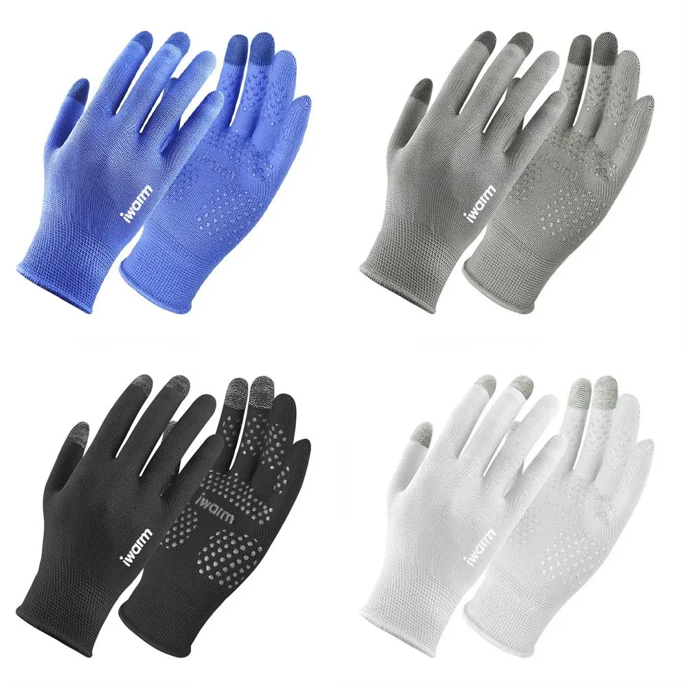 Fashion Anti-slip Letter Five Fingers Touch Screen Outdoor Men Gloves Korean Mittens Climbing Women Sunscreen Gloves