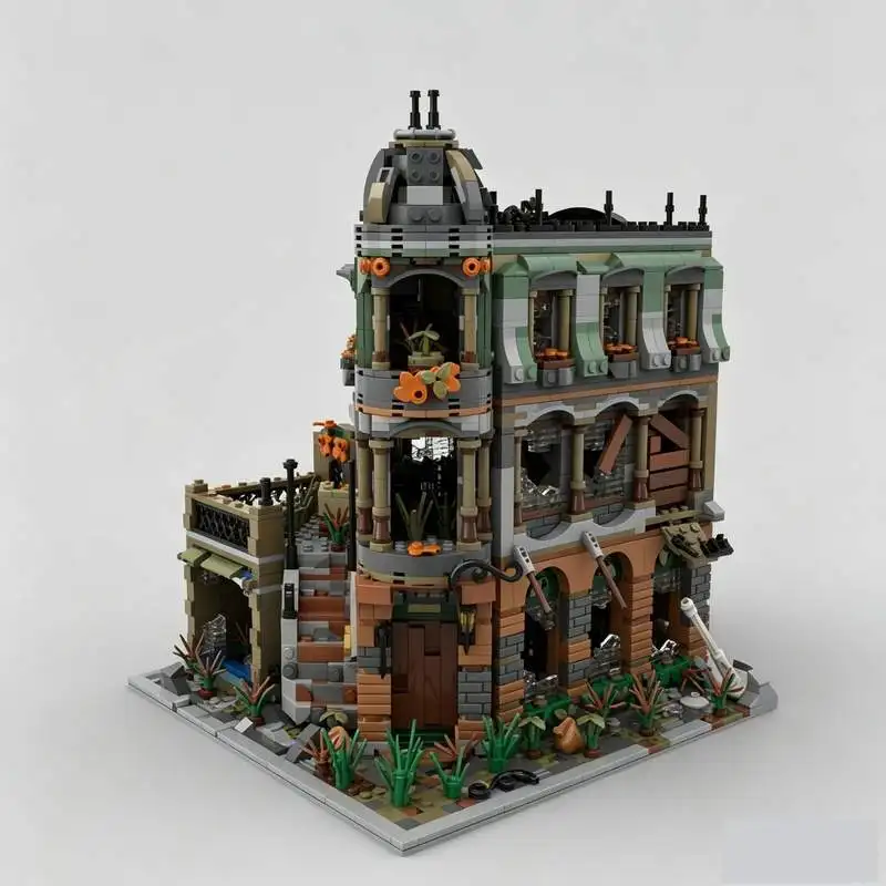 3572PCS Post Apocalypse Boutique MOC Urban Building Model Custom Puzzle Blocks DIY Creative Assembly Education Toy Gifts Display