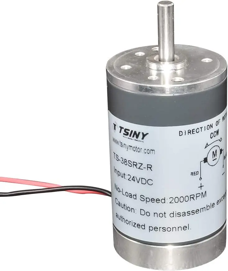 

Small DC Motor Dia 38mm 12 24Volt High Speed 4000 RPM Optional Micro DC Brush Motor