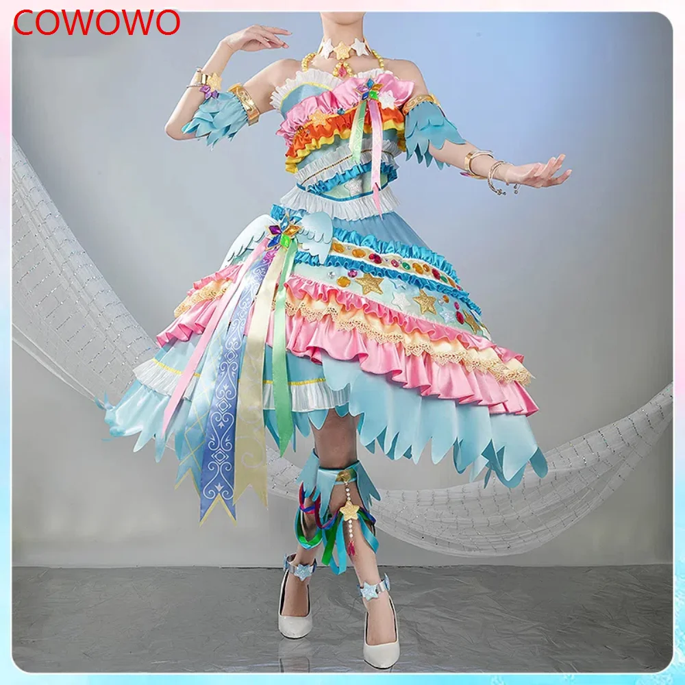 COWOWO Aikatsu! Series Hoshimiya Ichigo Gown Cosplay Costume Cos Game Anime Party Uniform Hallowen Play Role Clothes Clothing