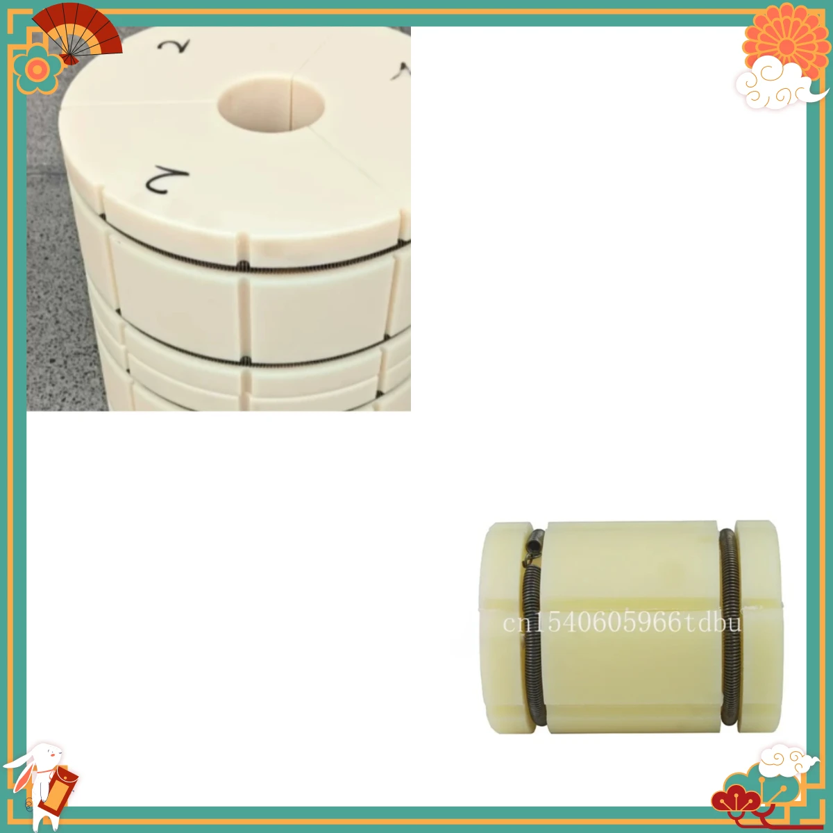 Suitable for 3-inch to 6-inch 150 * 75 * 300mm nylon air expansion shaft pneumatic adapter