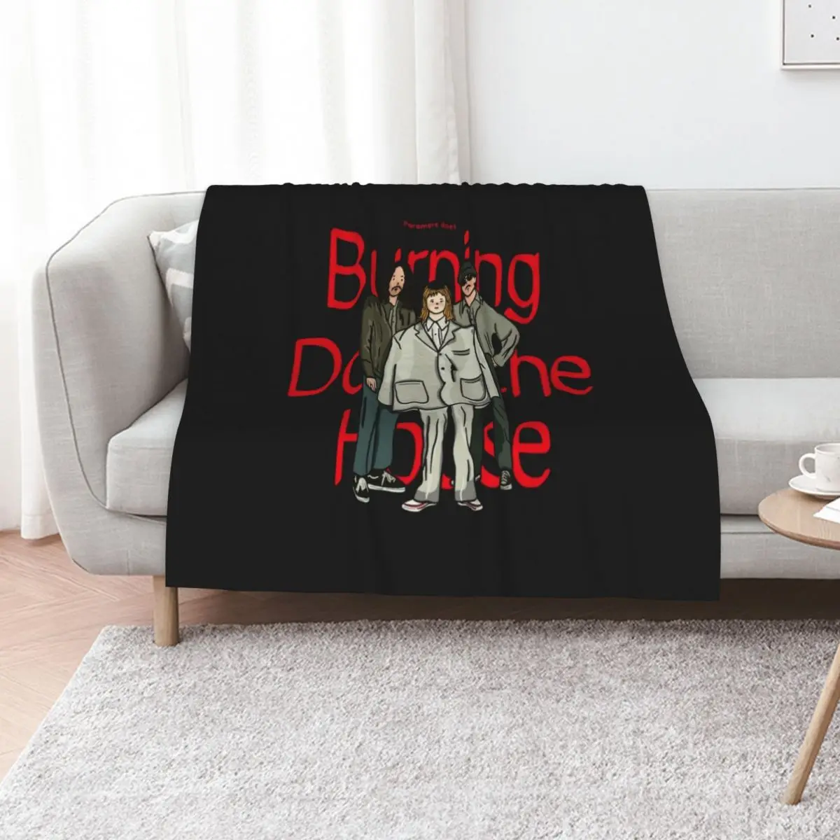 Paramore does ‘burning down the house’ Throw Blanket bed plaid Hairys Cute Moving Polar Hairy Blankets