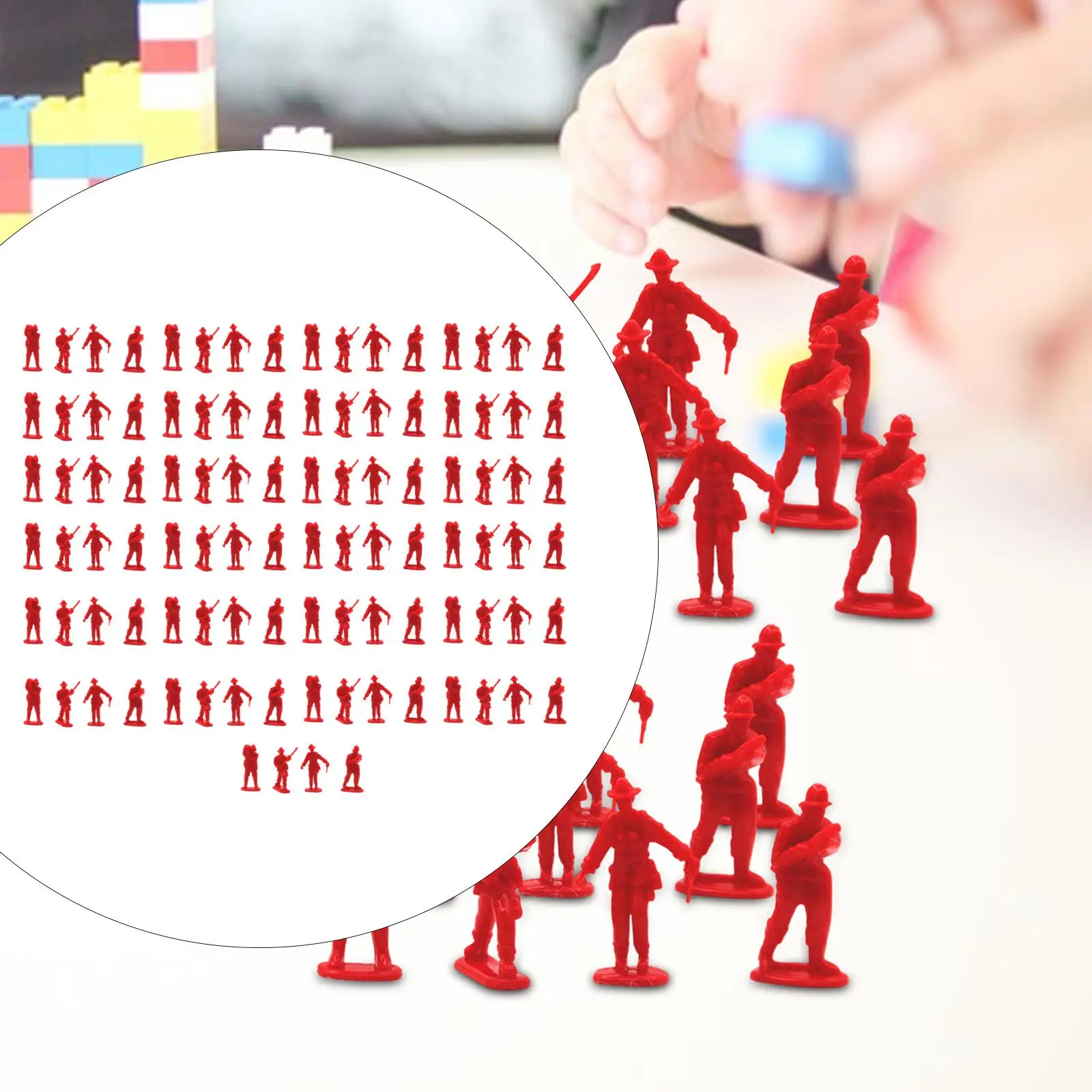 100Pcs People Model Hand Painted Craft Movie Props,Role Play Figure Desktop Ornament Miniature Scenes Character Figurine