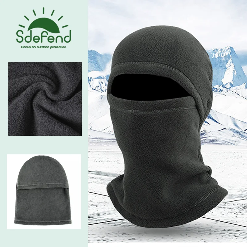 Fleece Face Warm Windproof Cover Hat Outdoor Cyclists Riding Must-Have Windproof Cold-Resistant Sports Head cover hat