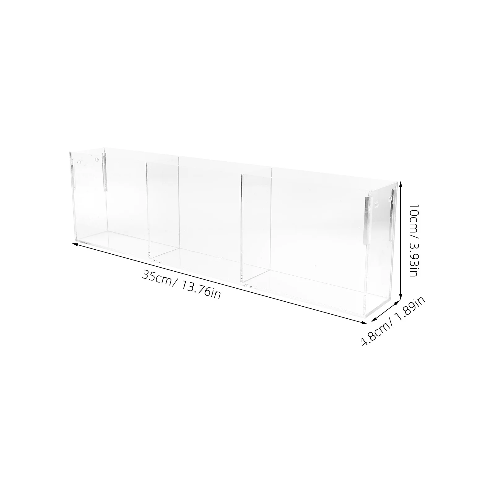 Multifunctional Acrylic Display Stand Clear Lottery Ticket Holder Brochure Organizer Stylish Modern Design Durable Longlasting