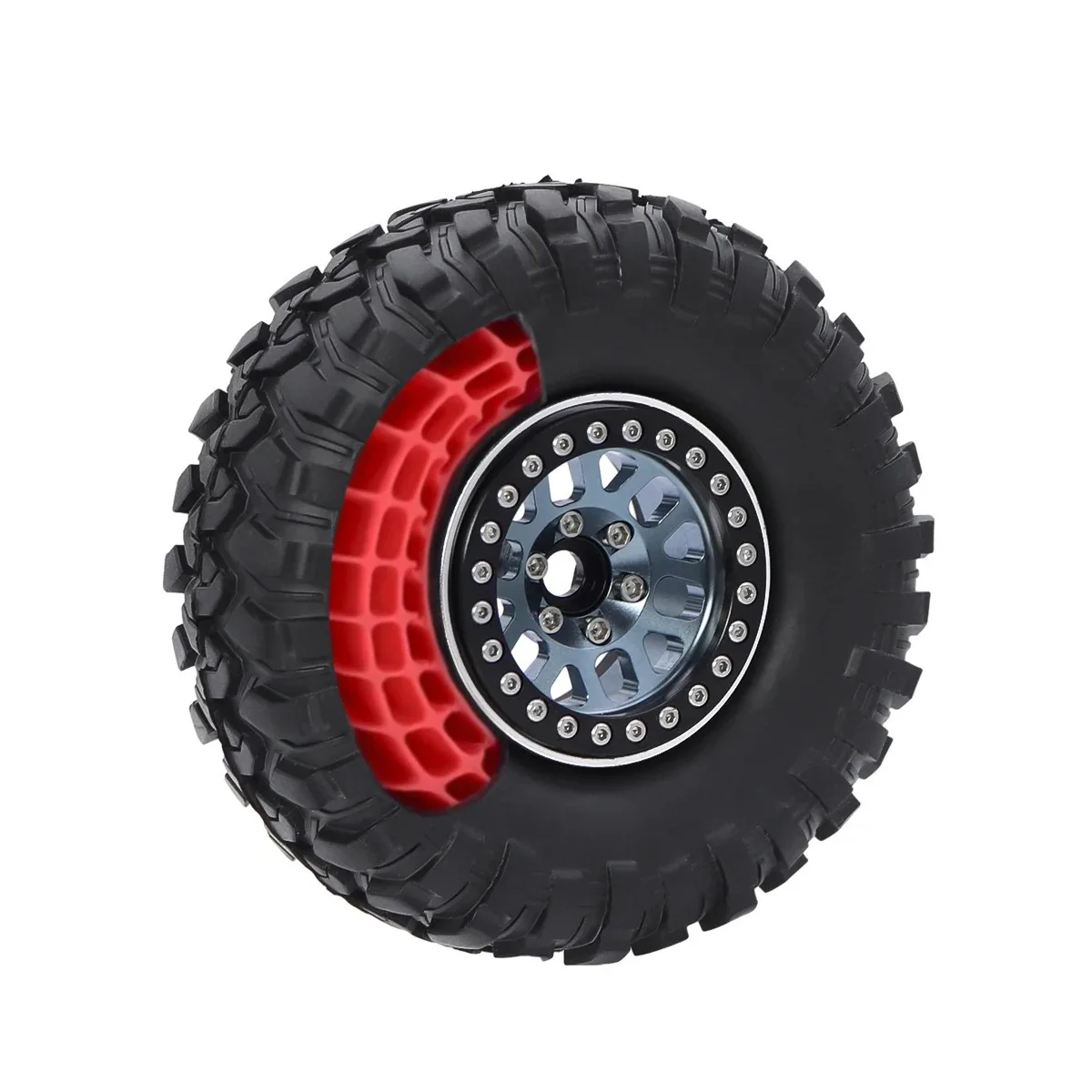 RS RC 1,9 ''шины из мягкого Силикагеля анти пены вставка 108x42 мм для 1/10 RC гусеничные Rigs TRX4 SCX10 III фотокамера BRX01 TF2 GEN8