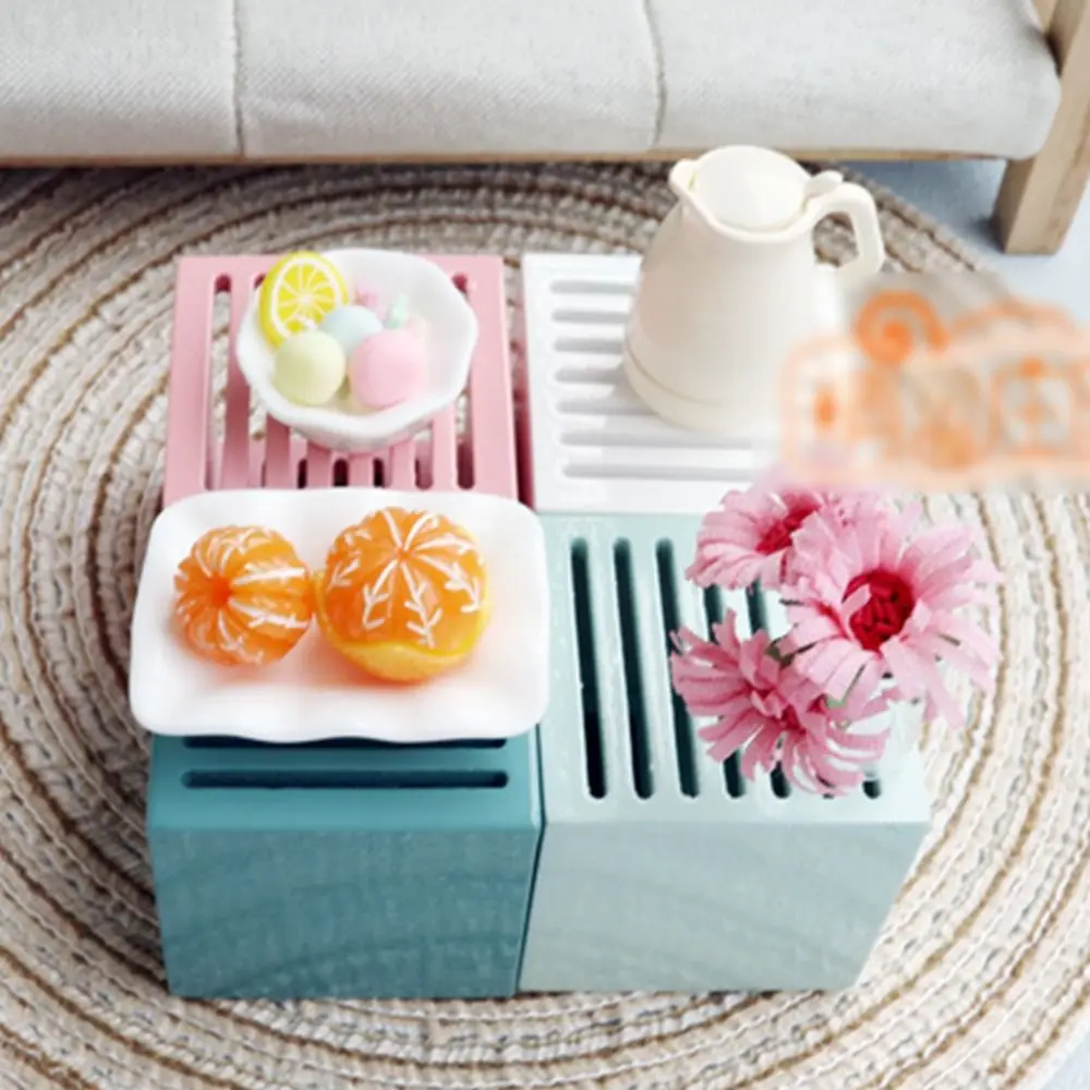 Toy 1/6 1/8 1/12 Dollhouse Flower Vase Multicolor Rose Daisy Miniature Rose Bouquet Ornament Playing House Micro Vase Flower