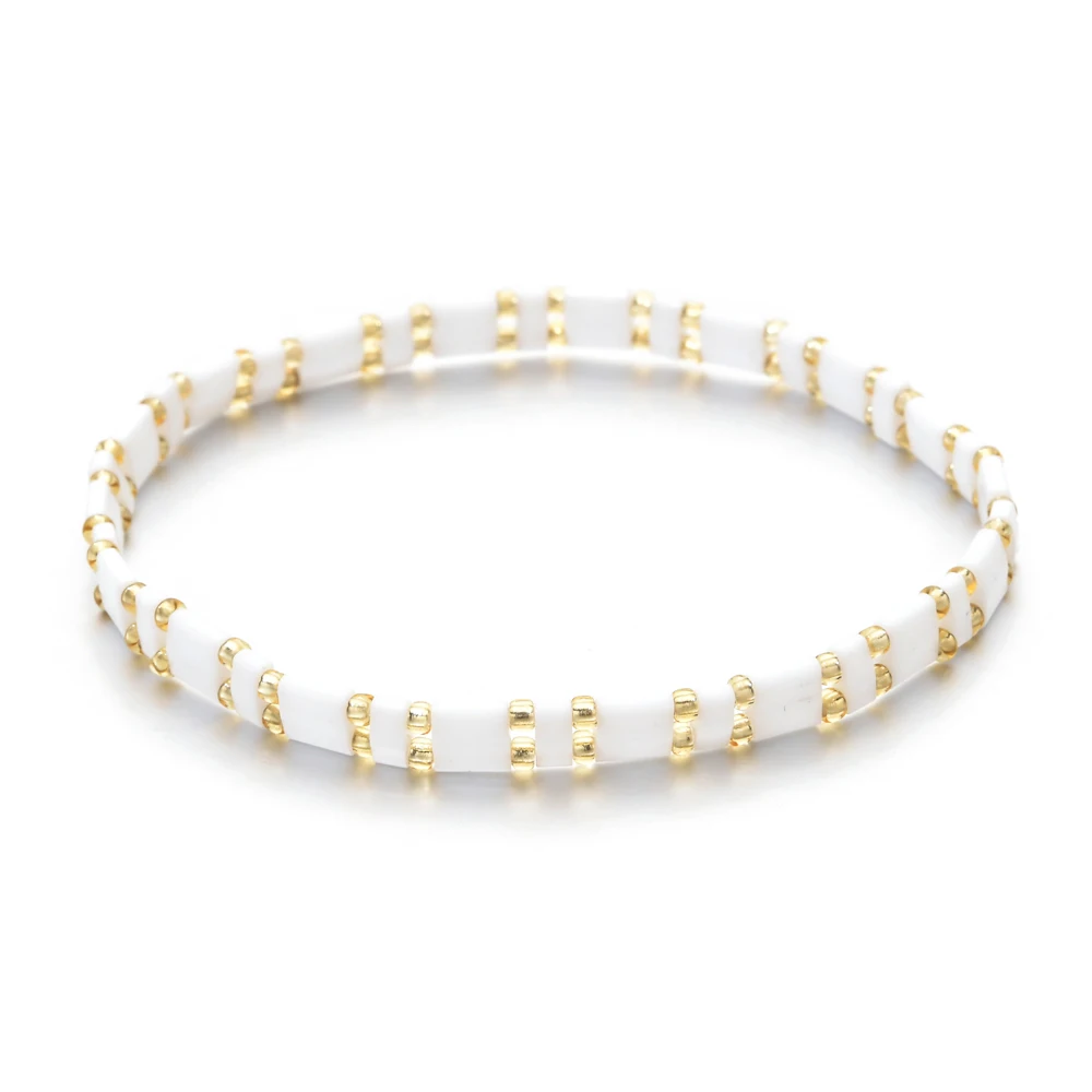 ZMZY Miyuki Bracelets For Women Tila Beads Bracelet Jewelry White Gold Color Beaded Pulseira Mujer Accesorios for Femme