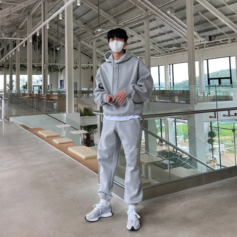 Herren-Trainingsanzug aus schw – Streetwear Hoodie Bewertung und Preis