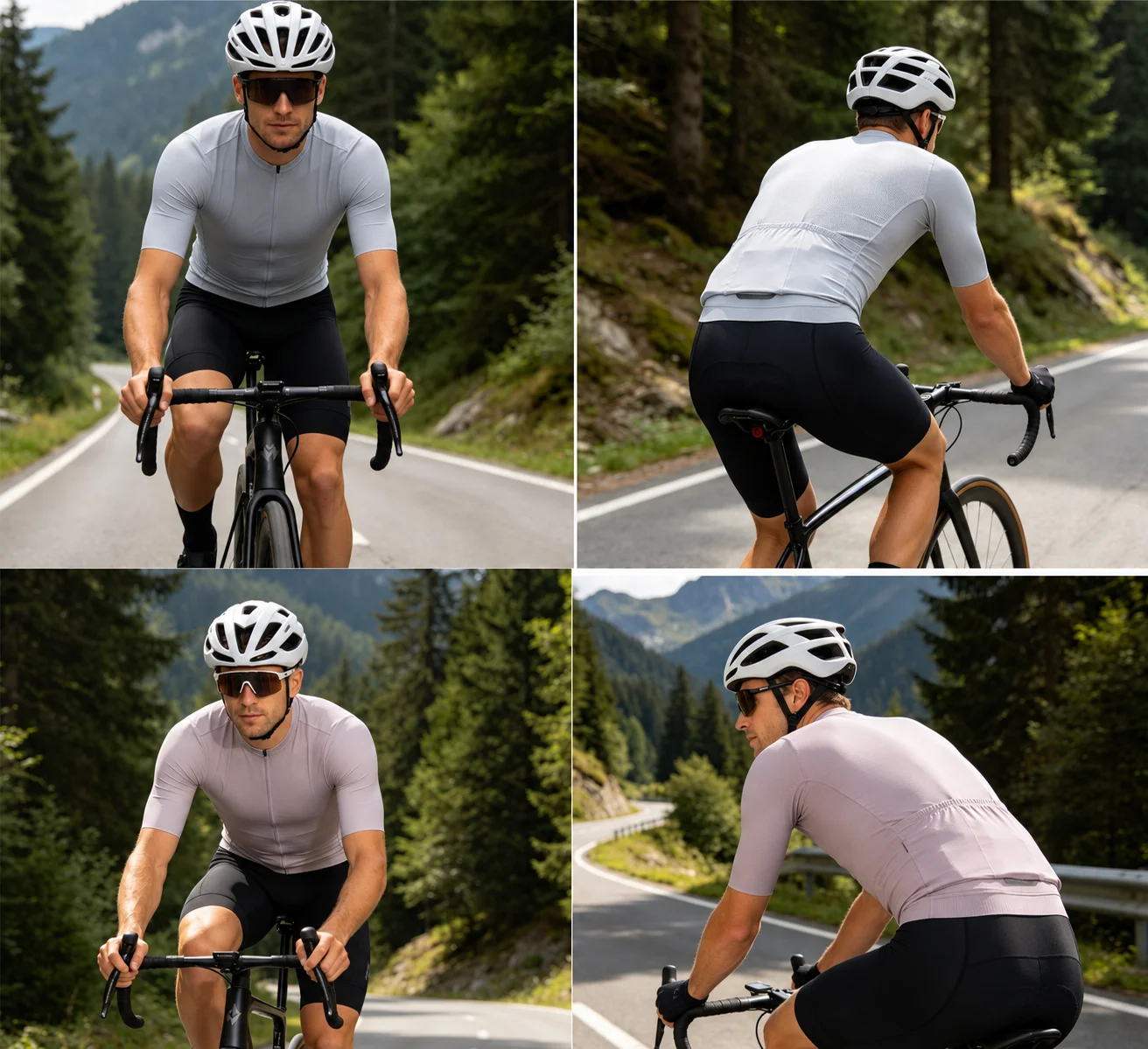 MALFC Herren Sommer Radsport-Trikot ohne Logo Hochwertige Kurzarm-Teamkleidung Fahrrad-Sportbekleidung – Detail 4